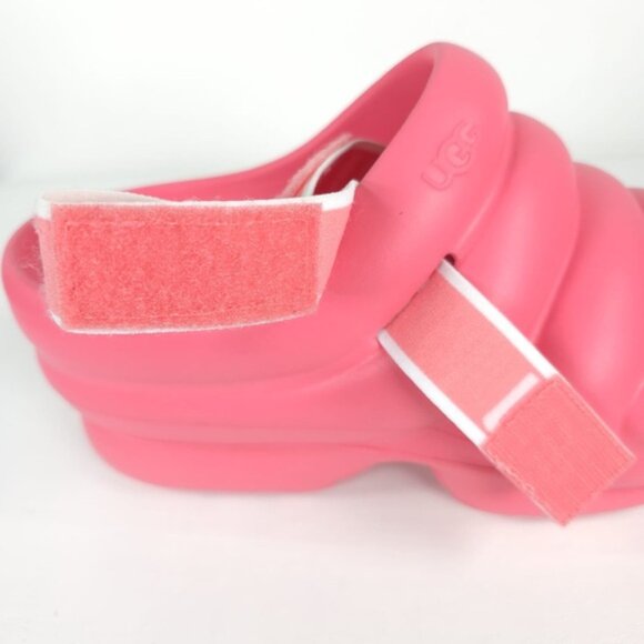 NWOB UGG AWW Yeah Pink Chunky Slide Strawberry Cream Slingback Plattform‎ Sz 11 - Picture 7 of 16